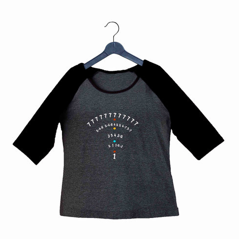 4 Aaramkhor Specials TV Series Seven Seven Seven Custom Printed Graphic Design Raglan T-Shirt for Women